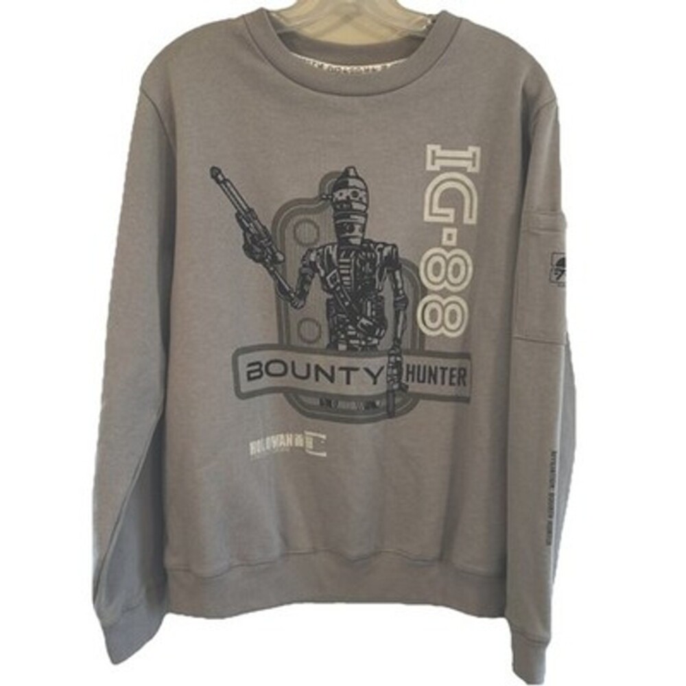 Disney Star Wars Droid Depot  Sweatshirt Adult Medium IG-88 Bounty Hunter